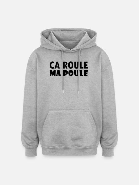 It rolls my hen - Oversized Unisex Hoodie - heather grey