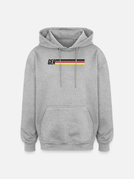 germany team germany - Oversized Unisex Hoodie - heather grey