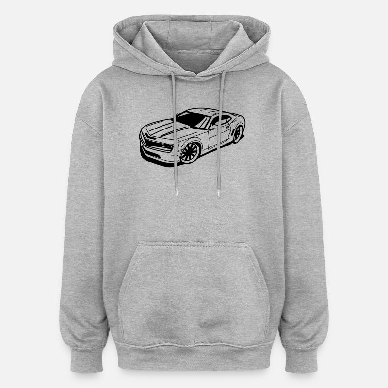 Camaro - Sweat à capuche oversize unisexe - gris chiné