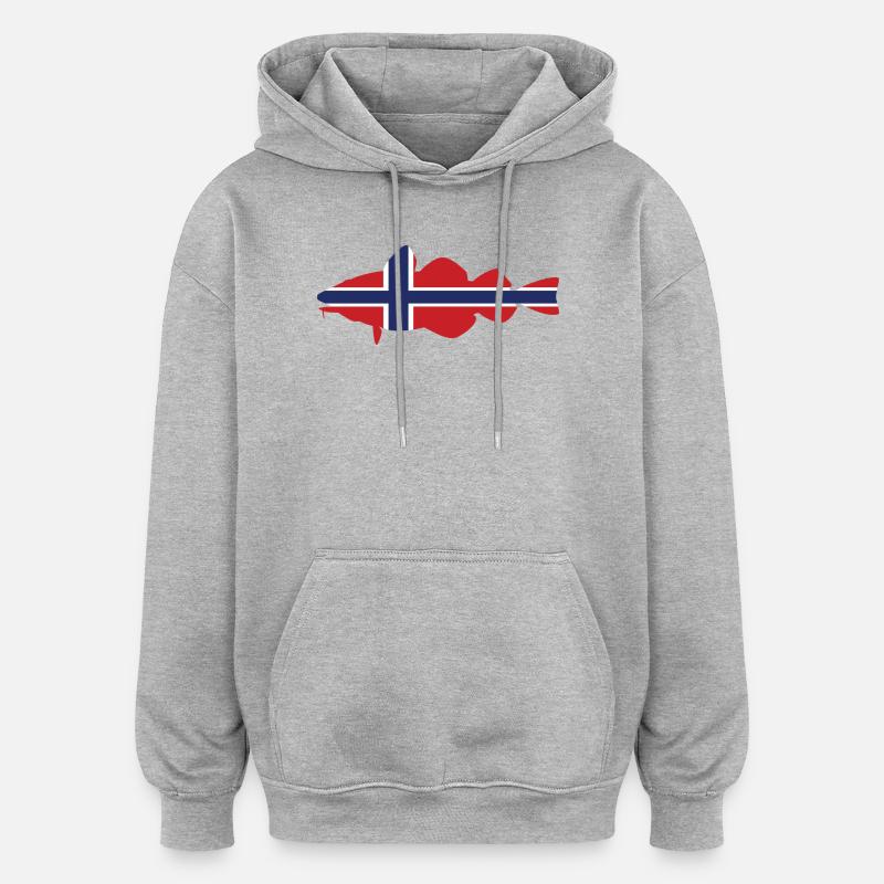 Cod Norway - Oversized Unisex Hoodie - heather grey