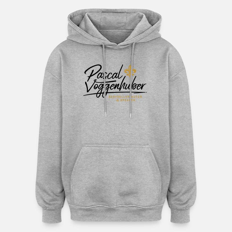 Pascal Voggenhuber Autor & Speaker - Oversized Unisex Hoodie - Grau meliert
