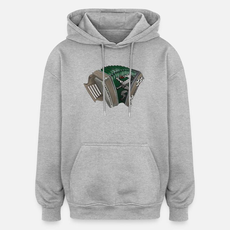 Styrian Harmonica - Styria | Ziach ON! - Oversized Unisex Hoodie - heather grey