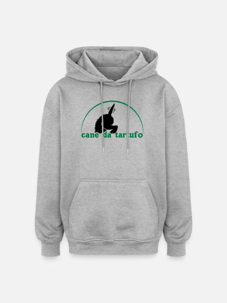Trüffel6 2 - Oversized Unisex Hoodie - Grau meliert