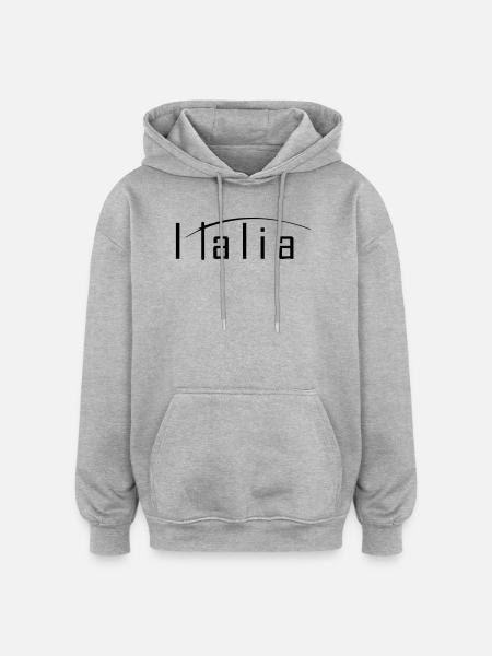 Italia - Oversized Unisex Hoodie - heather grey