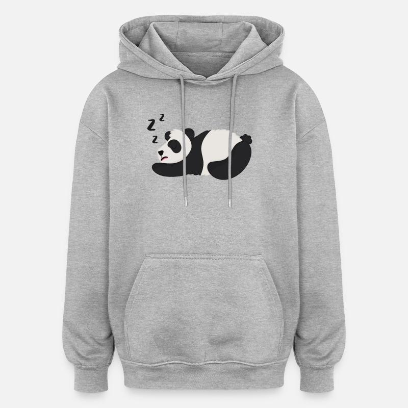 Panda Panda Bear - Oversized Unisex Hoodie - heather grey