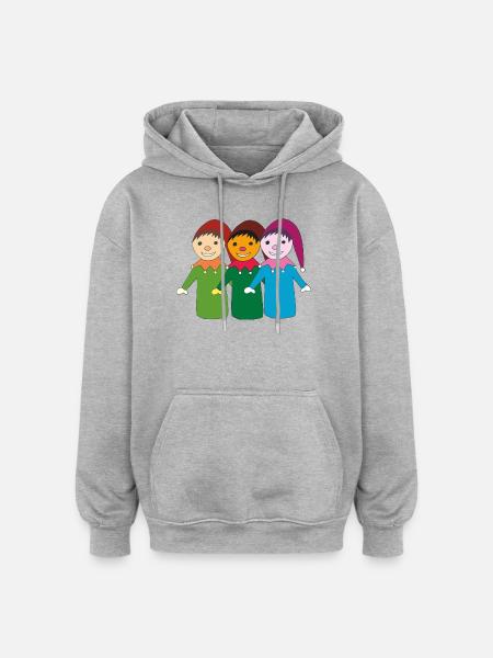 kasper and friends - Oversized Unisex Hoodie - heather grey