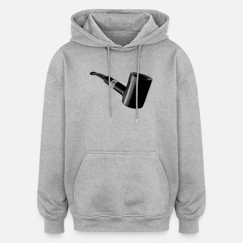 Poker Pipe - Sweat à capuche oversize unisexe - gris chiné