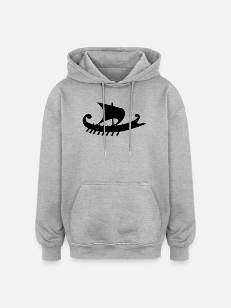 Empuriabrava - Oversized Unisex Hoodie - heather grey