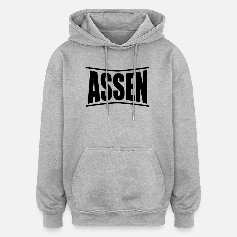 t-shirt Assen Nederland l’idée cadeau pays-Bas - Sweat à capuche oversize unisexe - gris chiné