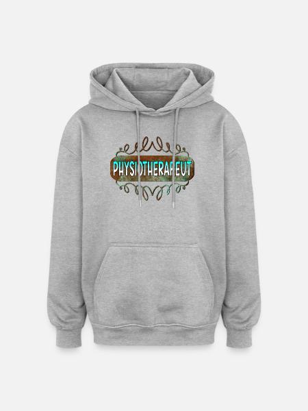 Physiotherapeut - Oversized Unisex Hoodie - Grau meliert