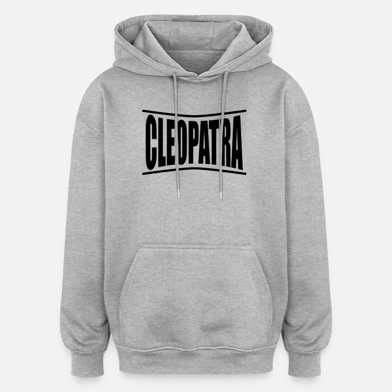 Kleopatra T-Shirt Geschenkidee - Oversized Unisex Hoodie - Grau meliert