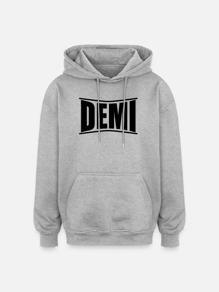 t-shirt Demi t-shirt gift idea - Oversized Unisex Hoodie - heather grey