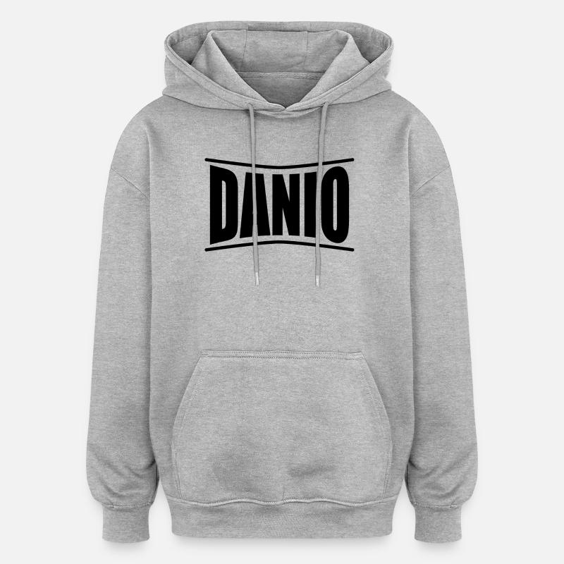 Danio T-Shirt Geschenkidee - Oversized Unisex Hoodie - Grau meliert