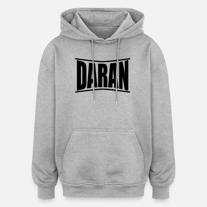 Daran T-Shirt Geschenkidee - Oversized Unisex Hoodie - Grau meliert