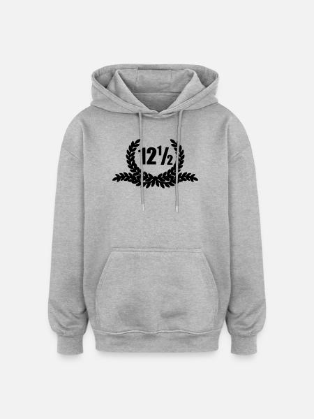 Lauwerkrans 12 ans et demi - Sweat à capuche oversize unisexe - gris chiné