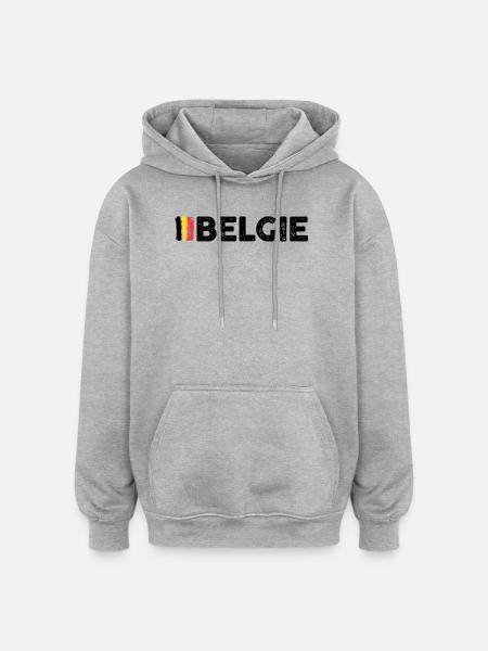 Please upload design - Oversized Unisex Hoodie - heather grey