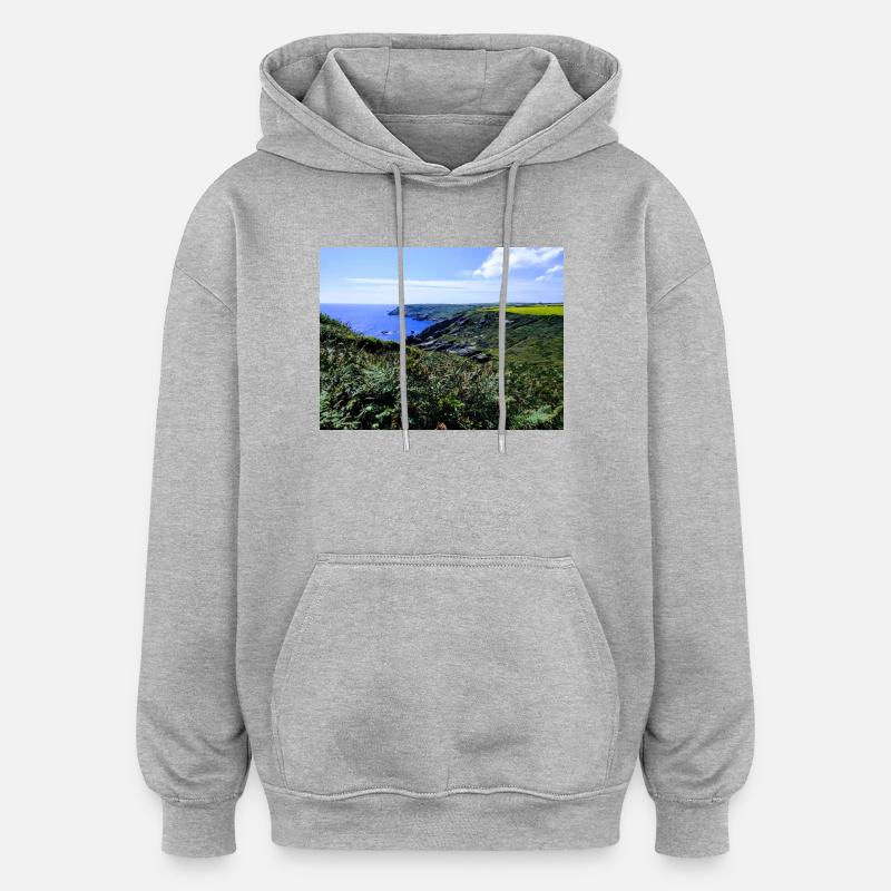 Cornwall - Oversized Unisex Hoodie - heather grey