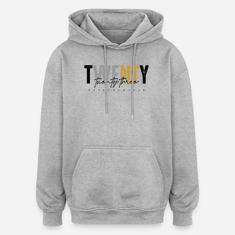 We Want Rust: Distressed Duo-Tone Text - Oversized Unisex Hoodie - heather grey