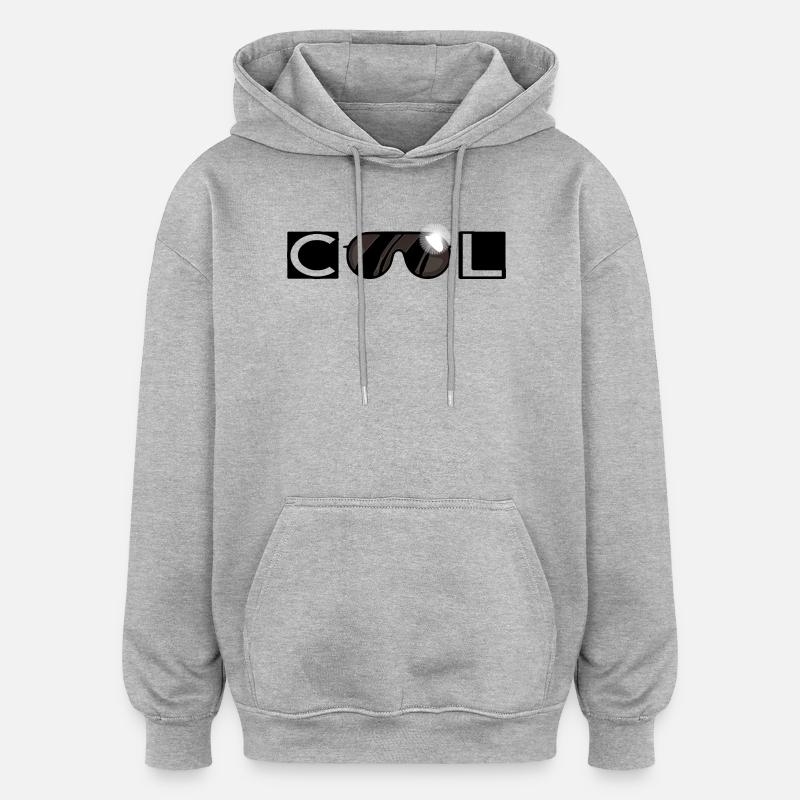 Cool - Oversized Unisex Hoodie - heather grey