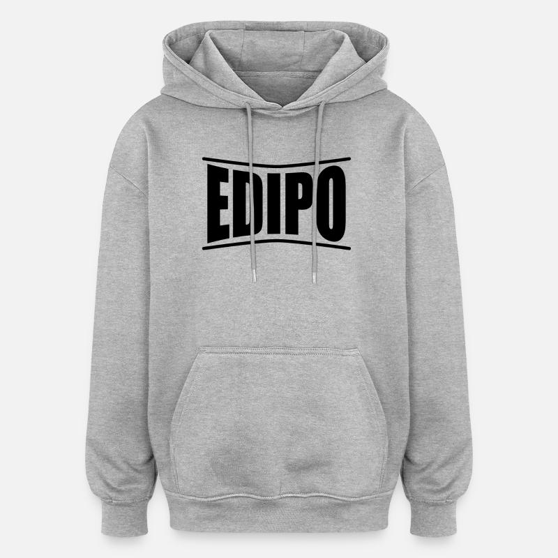 Oedipus t-shirt idée cadeau t-shirt - Sweat à capuche oversize unisexe - gris chiné