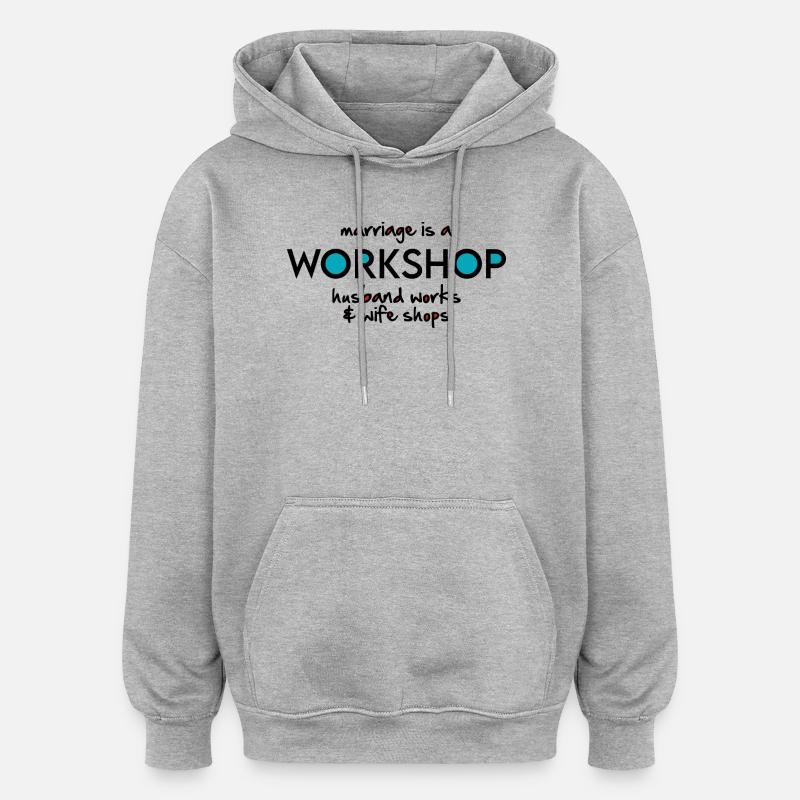 Workshop - Oversized Unisex Hoodie - heather grey