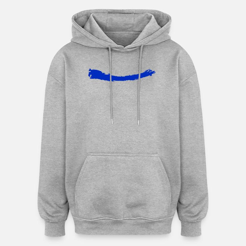 Brosser | Brosser | bleu clair - Sweat à capuche oversize unisexe - gris chiné