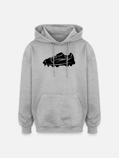 football boot - Oversized Unisex Hoodie - heather grey
