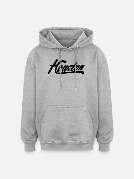 Houston Shirt - Oversized Unisex Hoodie - heather grey