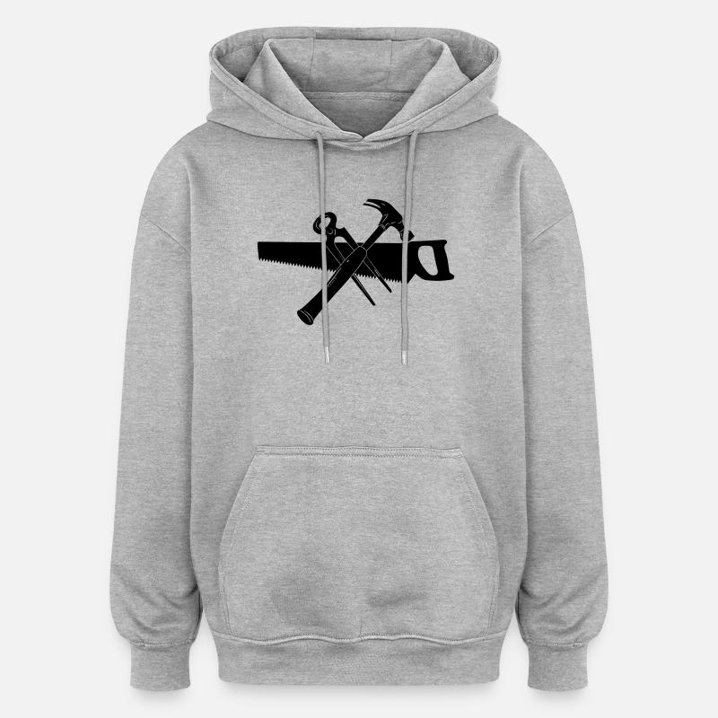 Schreiner 07 - Oversized Unisex Hoodie - Grau meliert