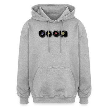 GUT - Oversized Unisex Hoodie - Grau meliert - Vorne - Noah (186cm)