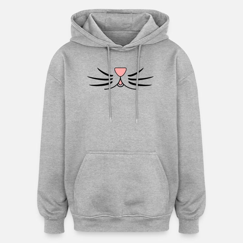HUMOUR. CITATION. MESSAGE. RETRAITE. ANNIVERSAIRE. - Sweat à capuche oversize unisexe - gris chiné