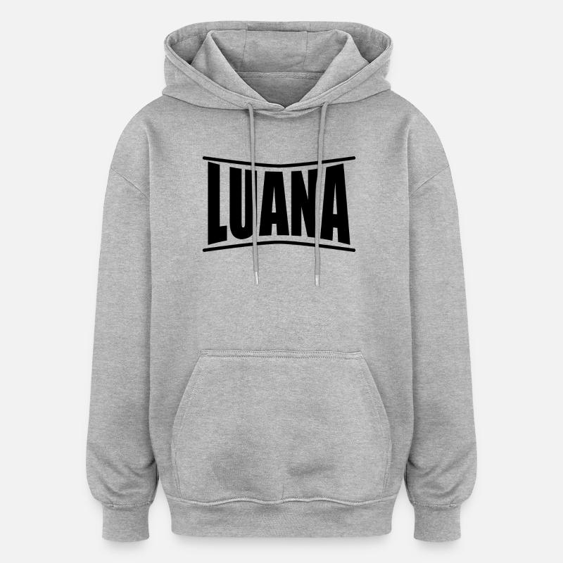 t-shirt Luana idée cadeau t-shirt - Sweat à capuche oversize unisexe - gris chiné