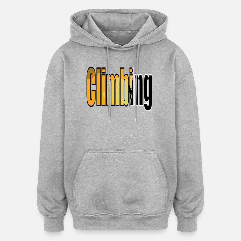ESCALATION - Oversized Unisex Hoodie - heather grey