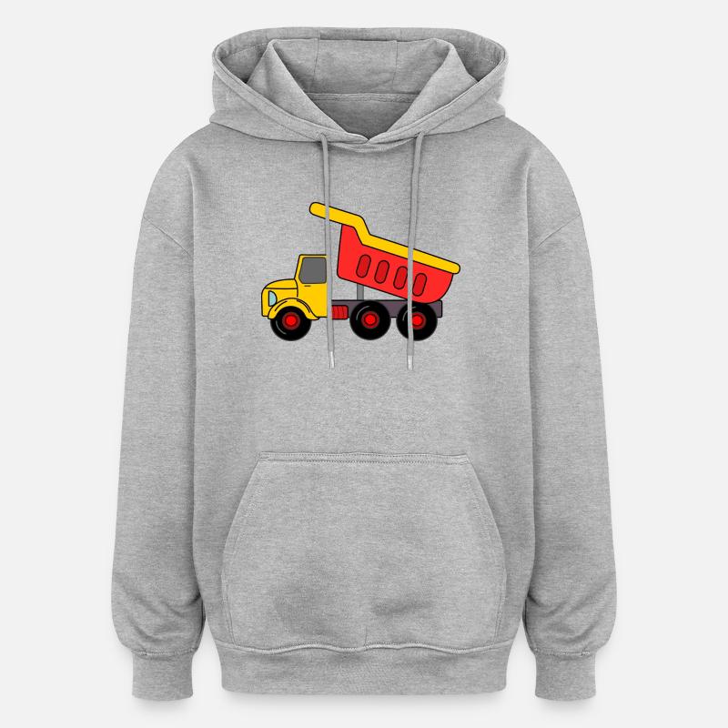 Keepauto Sand, rot gelb - Oversized Unisex Hoodie - Grau meliert