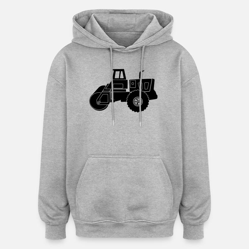 Transparent Roller machine - Oversized Unisex Hoodie - heather grey