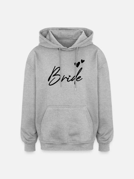 BRIDE Bachelor Party - Oversized Unisex Hoodie - heather grey