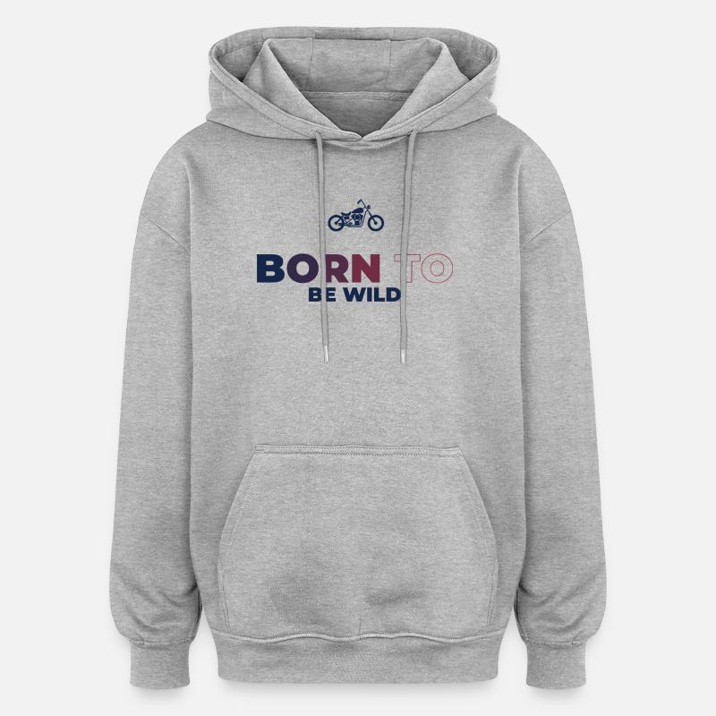 Plaisir de conduite - Sweat à capuche oversize unisexe - gris chiné