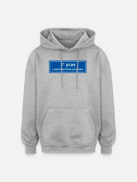 Loosdrechtse plassen 3rd plas - Oversized Unisex Hoodie - heather grey