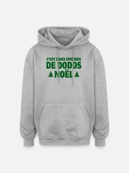 Christmas, Merry Christmas, Christmas Tree - Oversized Unisex Hoodie - heather grey
