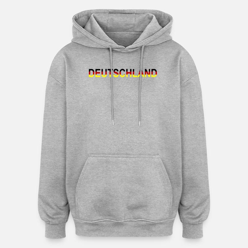 Germany Design - Oversized Unisex Hoodie - heather grey