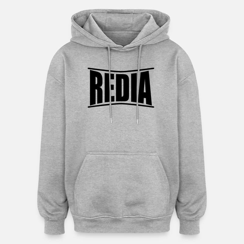 t-shirt Redia t-shirt idée cadeau - Sweat à capuche oversize unisexe - gris chiné