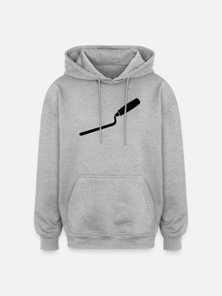 Jointing Nail Mason Joiner Tool - Oversized Unisex Hoodie - heather grey