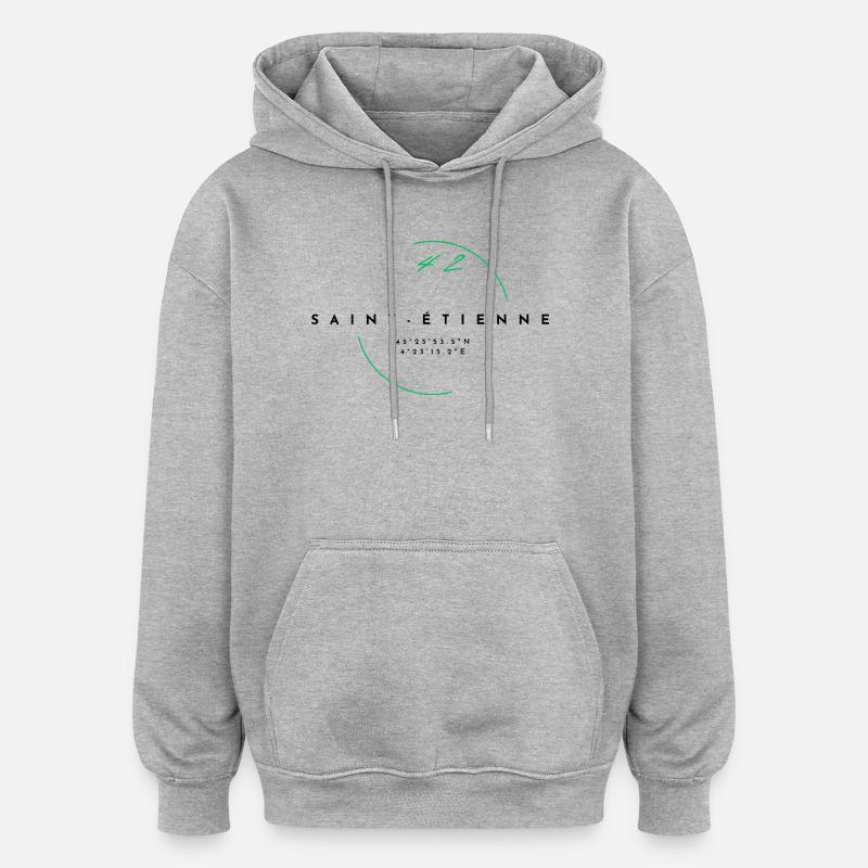 Saint-Étienne - Geschenk - Hollywood - Oversized Unisex Hoodie - Grau meliert