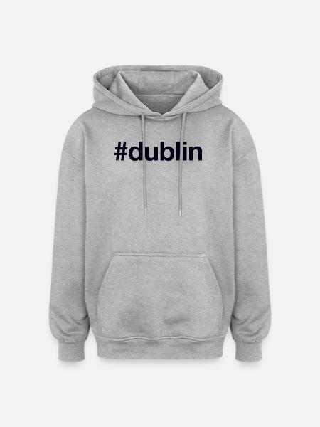 DUBLIN Ireland Irland - Oversized Unisex Hoodie - heather grey