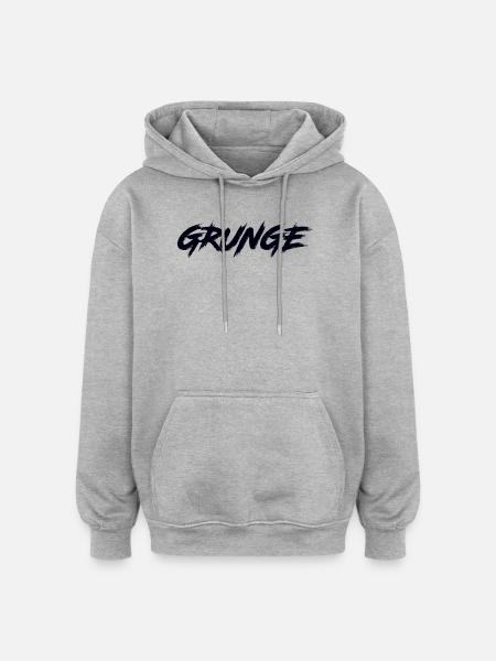 GRUNGE - Oversized Unisex Hoodie - heather grey