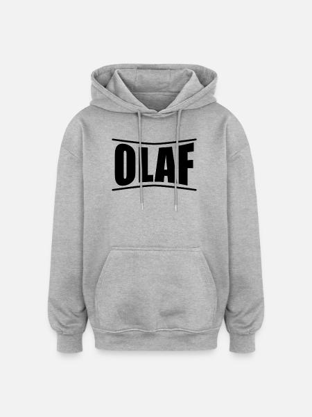 Olaf camiseta camiseta camiseta idea de regalo - Sudadera con capucha oversize unisex - gris jaspeado