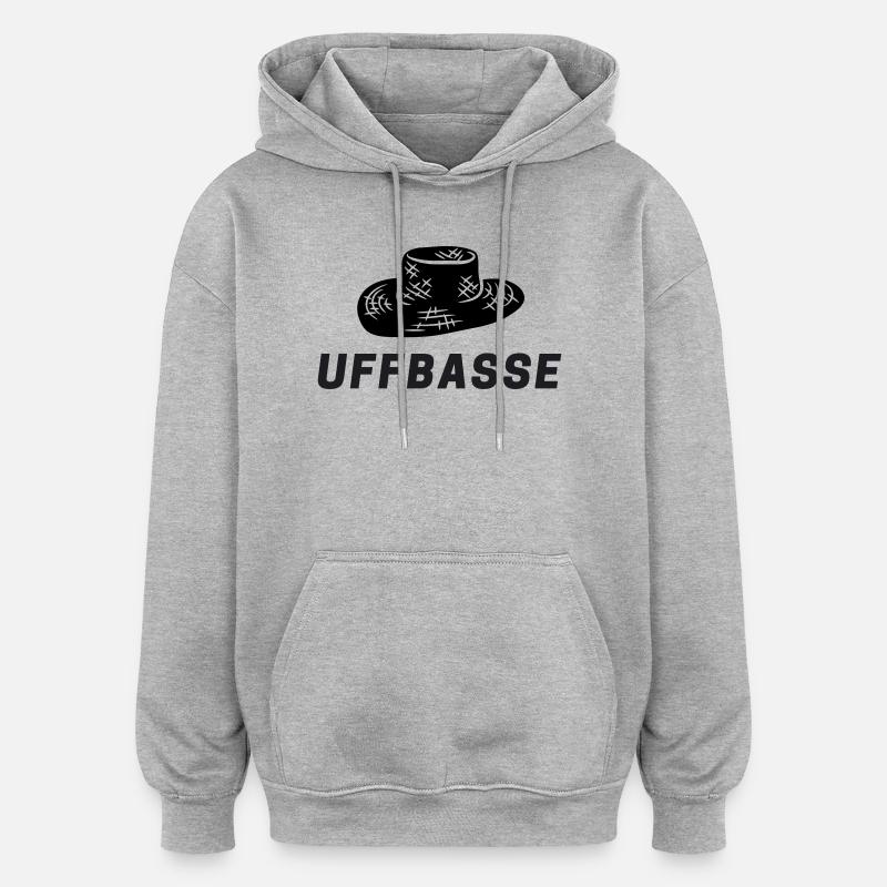 Route des vins - Sweat à capuche oversize unisexe - gris chiné