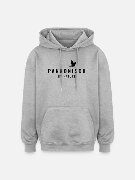 Pannonisch by nature - Oversized Unisex Hoodie - Grau meliert