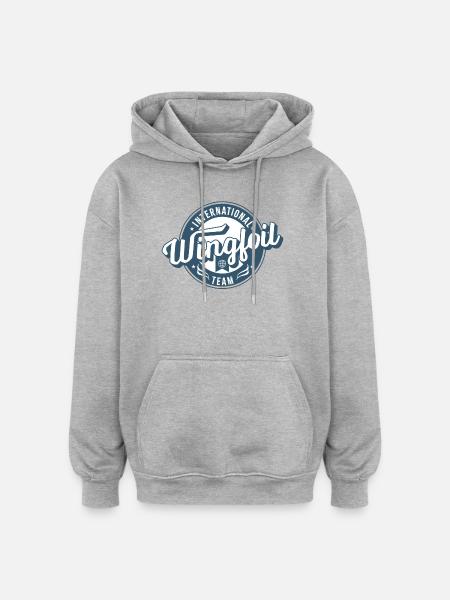 International Wingfoil Team - Oversized Unisex Hoodie - heather grey