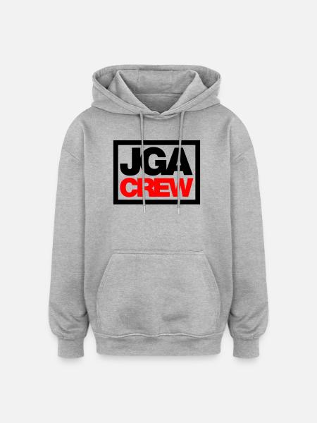 Bachelor Party Crew - Emblem - Oversized Unisex Hoodie - heather grey